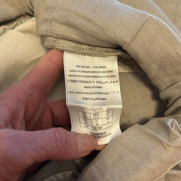 Guess linen wide legged pants, sz Xsmall - Picture 6 of 6